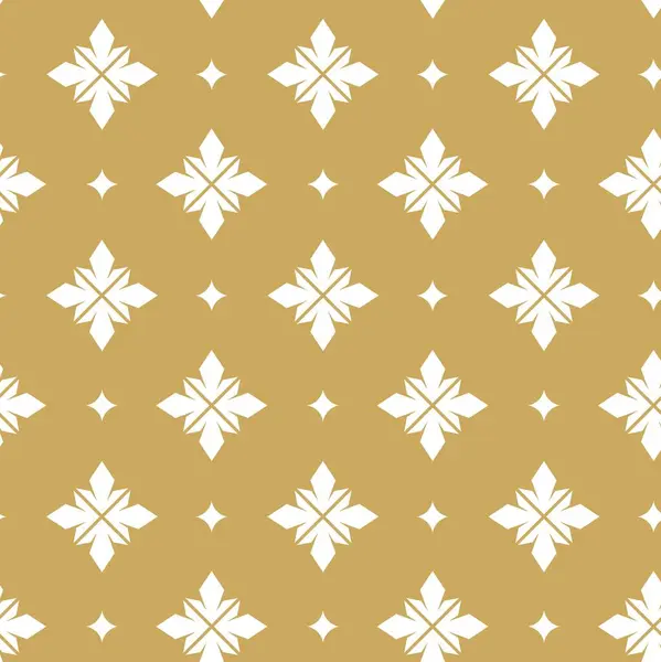 Haçlı, çizgili, çizgili soyut geometrik desen. Kusursuz vektör arkaplanı. Beyaz ve altın süs. Modern retiküle grafik tasarımı.