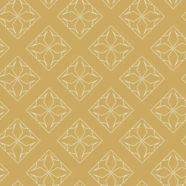 Haçlı, çizgili, çizgili soyut geometrik desen. Kusursuz vektör arkaplanı. Beyaz ve altın süs. Modern retiküle grafik tasarımı.