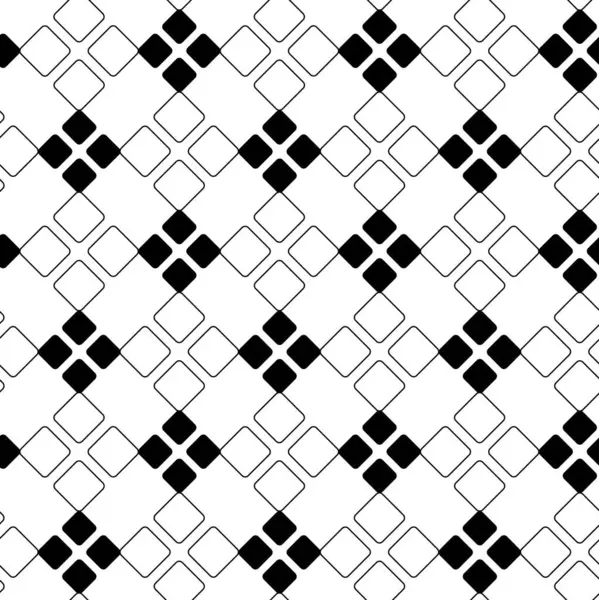Haçlı, çizgili, çizgili soyut geometrik desen. Kusursuz vektör arkaplanı. Beyaz ve siyah süs. Modern retiküle grafik tasarımı.