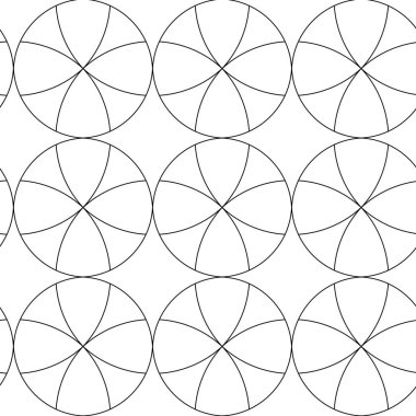 Haçlı, çizgili, çizgili soyut geometrik desen. Kusursuz vektör arkaplanı. Beyaz ve siyah süs. Modern retiküle grafik tasarımı.