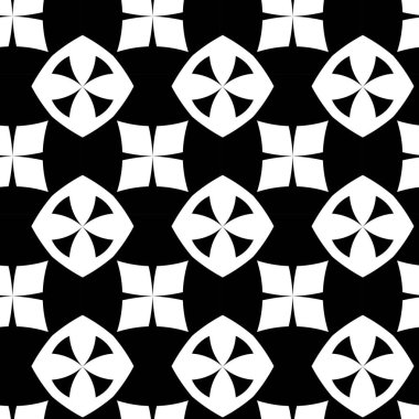 Haçlı, çizgili, çizgili soyut geometrik desen. Kusursuz vektör arkaplanı. Beyaz ve siyah süs. Modern retiküle grafik tasarımı.