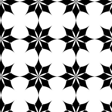 Haçlı, çizgili, çizgili soyut geometrik desen. Kusursuz vektör arkaplanı. Beyaz ve siyah süs. Modern retiküle grafik tasarımı.