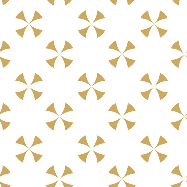 Haçlı, çizgili, çizgili soyut geometrik desen. Kusursuz vektör arkaplanı. Beyaz ve altın süs. Modern retiküle grafik tasarımı.