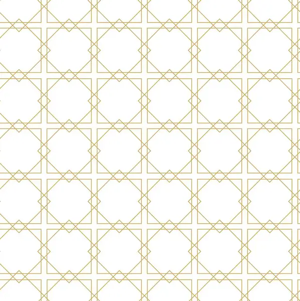 Beyaz zemin üzerinde altın çizgiler, kareler ve şekiller olan kusursuz soyut geometrik desen. Kumaş, duvar kağıtları, not defterleri, hediye paketi, ambalaj, kilim ve markalaşma için ideal..