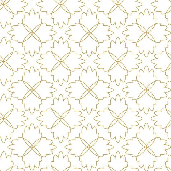 Haçlı, çizgili, çizgili soyut geometrik desen. Kusursuz vektör arkaplanı. Beyaz ve altın süs. Modern retiküle grafik tasarımı.