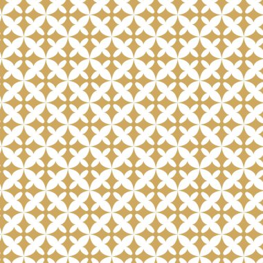Beyaz zemin üzerinde altın çizgiler, kareler ve şekiller olan kusursuz soyut geometrik desen. Kumaş, duvar kağıtları, not defterleri, hediye paketi, ambalaj, kilim ve markalaşma için ideal..