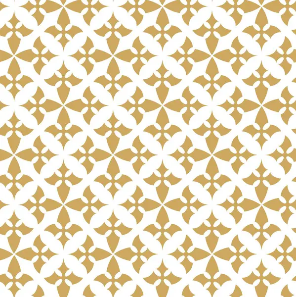 Haçlı, çizgili, çizgili soyut geometrik desen. Kusursuz vektör arkaplanı. Beyaz ve altın süs. Modern retiküle grafik tasarımı.