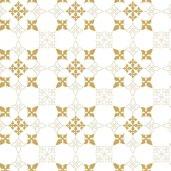 Haçlı, çizgili, çizgili soyut geometrik desen. Kusursuz vektör arkaplanı. Beyaz ve altın süs. Modern retiküle grafik tasarımı.