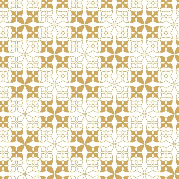 Haçlı, çizgili, çizgili soyut geometrik desen. Kusursuz vektör arkaplanı. Beyaz ve altın süs. Modern retiküle grafik tasarımı.