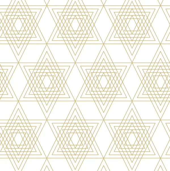 Soyut geometrik desen, beyaz arka planda üçgen, çizgiler ve çizgiler. Kusursuz bir vektör arka planı. Grafiksel modern model. Beyaz ve altın desenli.