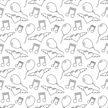 Beyaz arka planda kusursuz bir doğum günü partisi modeli. Paket kağıdı, davetiye, ambalaj ve şenlikli dekorasyon için mükemmel..