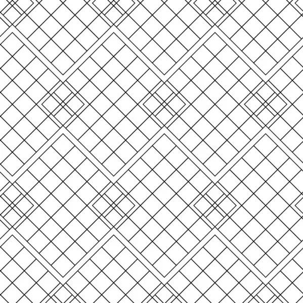 Çapraz çizgiler, üçgenler, kareler soyut arkaplan ile geometrik vektörsüz şablon. Basit minimalist siyah beyaz tasarım. Tek renk, siyah ve beyaz..