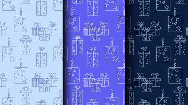 Partiler ve mavi tonlarda tatiller için kusursuz bir taslak. Hediye paketi, davetiyeler ve festival projeleri için temiz monokrom biçimi.