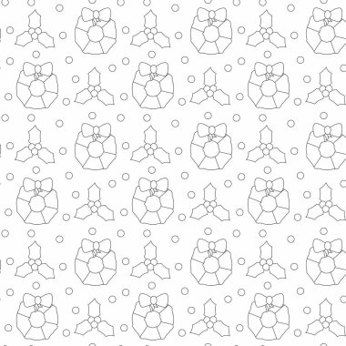 Şenlikli Noel ve yeni yıl unsurlarıyla kusursuz ana hatlar. Tatil kartları, ambalaj kağıdı, ambalaj, tekstil ve kış dekorasyonu için mükemmel..