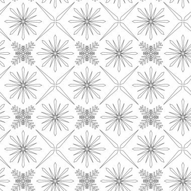 Taslak şeklinde Noel sembolleri olan en az pürüzsüz desen. Mevsimlik ambalaj kağıtları, tebrik kartları ve tatil paketleri için harika.