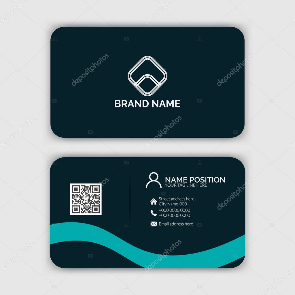 Vector business card template.