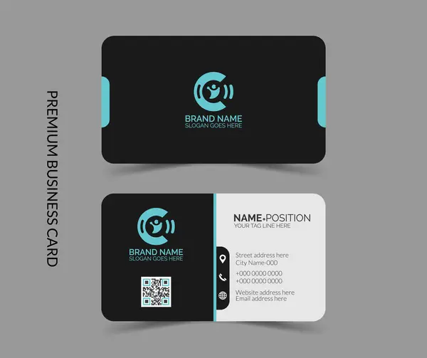 Kart şablonu modelli zarif minimal şablon