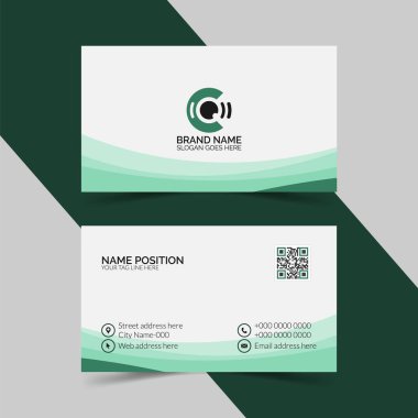 Clean professional business card template