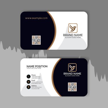 Şirket kartviziti şablonu, modern kartvizit tasarımı şablonu