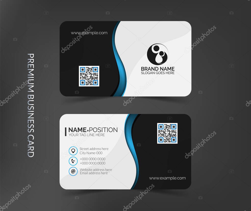 Modern creative business card template design