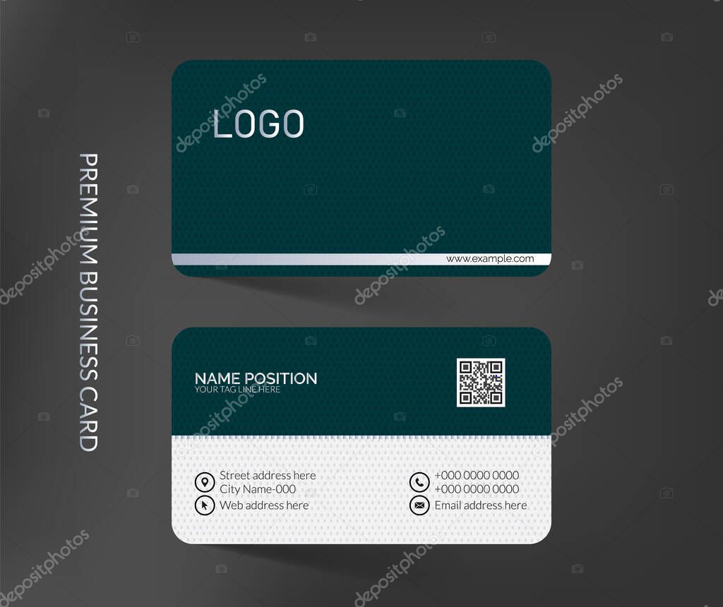 Double-sided corporate business card template