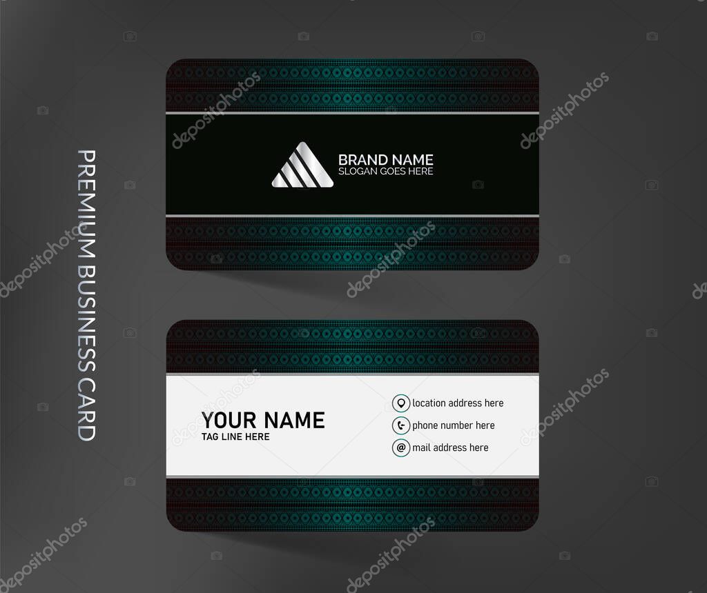 Modern creative business card template design