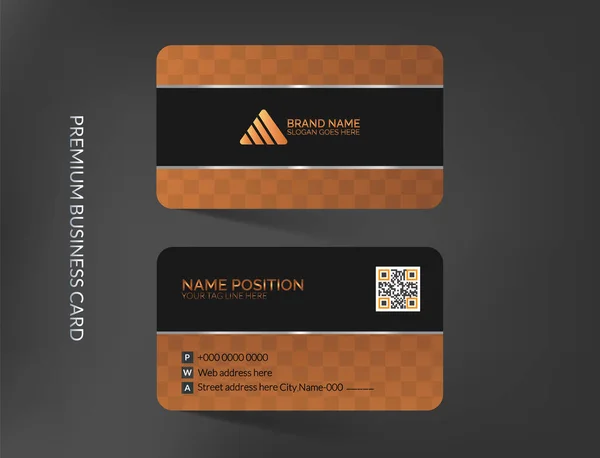 Modern ve lüks kartvizit şablonu