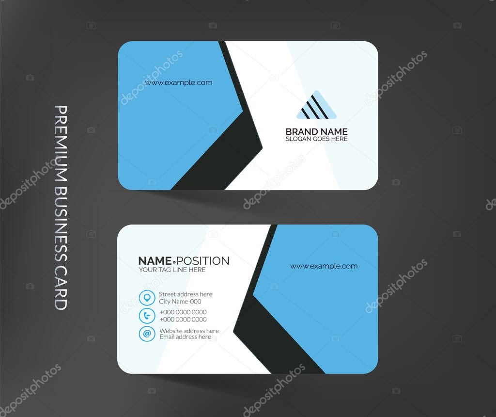 Elegant modern business card template design