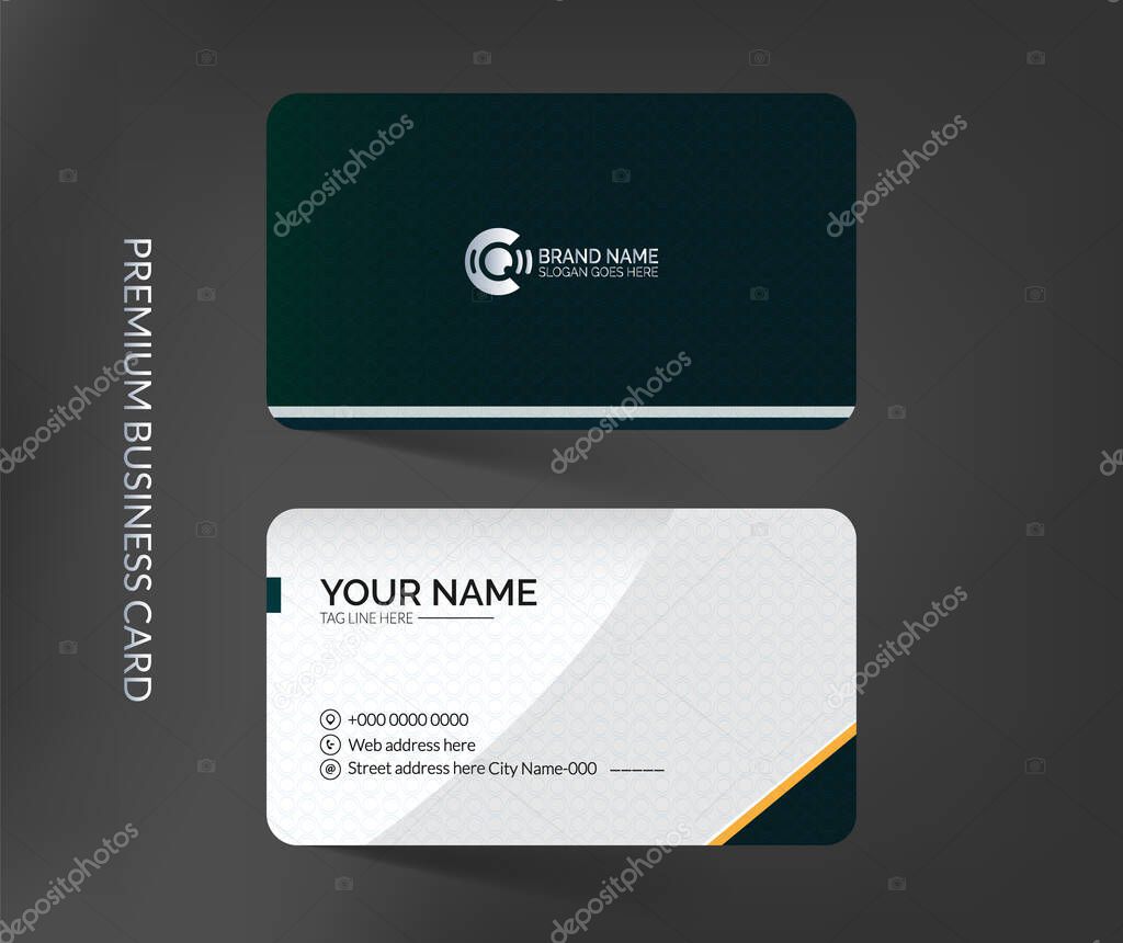 Clean business card template