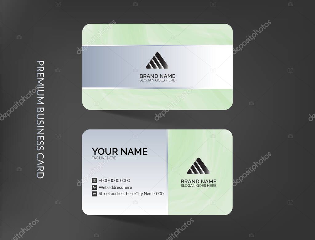 Elegant unique business card template