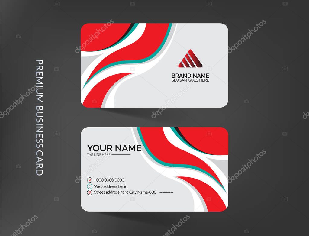 Modern business card template design
