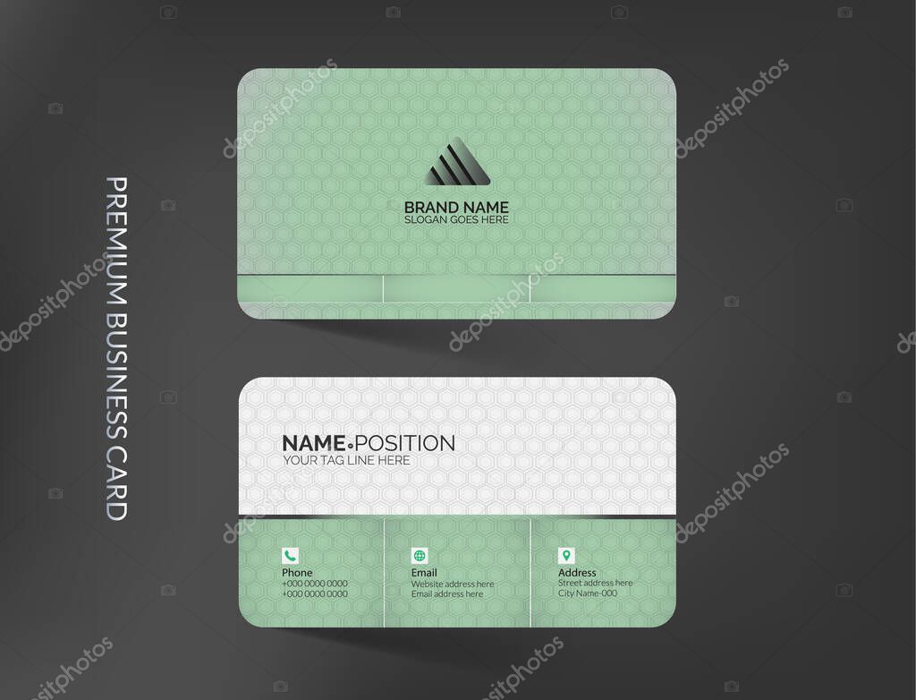 Elegant corporate business card template design