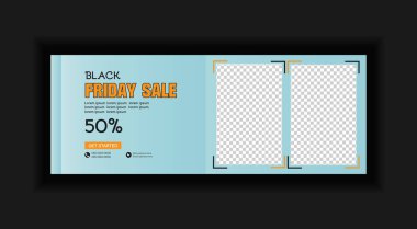 Facebook kapağı ve web afişi şablon tasarımı