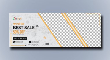 Gayrimenkul facebook kapağı ve web afiş şablonu tasarımı