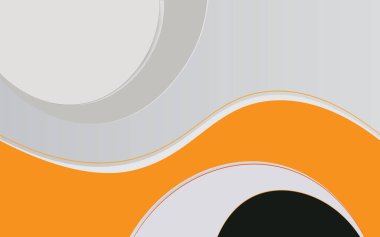 Siyah çemberli beyaz ve turuncu bir girdap.