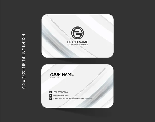 Zarif temiz kart şablonu düzeni