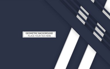 Modern kapak elemanları, pankartlar, pankartlar ve pankartlar için en düşük geometrik arkaplan beyaz şekilli ve premium konsept vektör tasarım şablonu