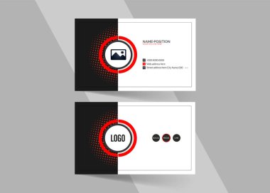 Şirket kartı şablonu. En iyi kart tasarımı ve isim kartı 