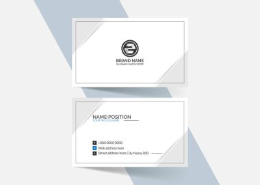 Basit ve Temiz Kırmızı ve Beyaz İş Kartı Şablonu Tasarımı