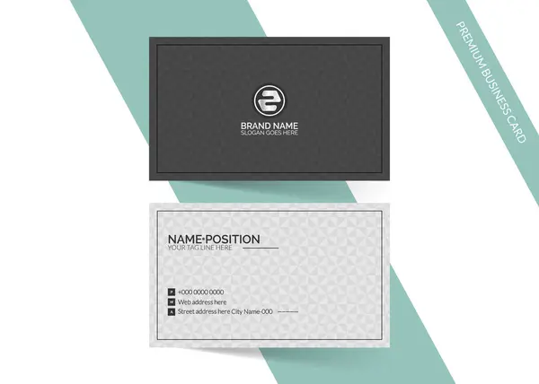 Modern kartvizit şablonu düzeni