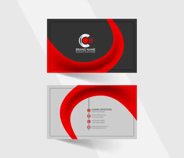 Modern soyut kartvizit şablonu tasarımı, ziyaret kartı tasarımı, kimlik kartı, isim kartı tasarımı