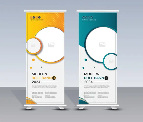 Soyut modern rulo şablon tasarımı iş, reklam, sunum, kapak, poster, broşür, ekran. X pankartı. Sancak dur. Pankartı çek