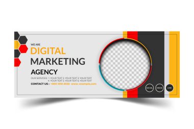 Dijital pazarlama ajansı Fb kapak tasarımı, sosyal medya için pankart tasarımı