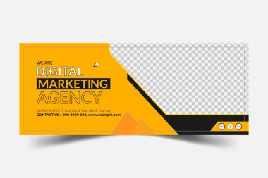 Premium Facebook kapak afişi şablon tasarımı