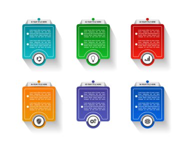 Verileriniz için modern Infographic tasarım şablonu