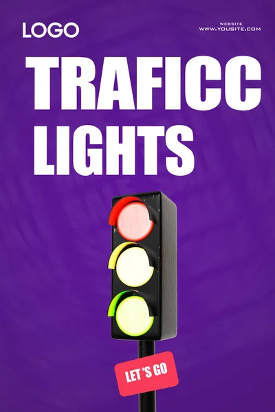 Metin ve yazıyla sokak işareti, 3d illüstrasyon