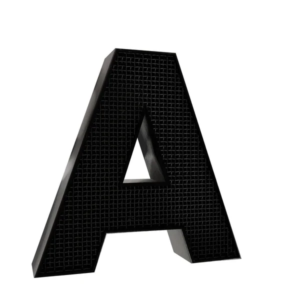 Визуализация Металлического Алфавита — стоковое фото