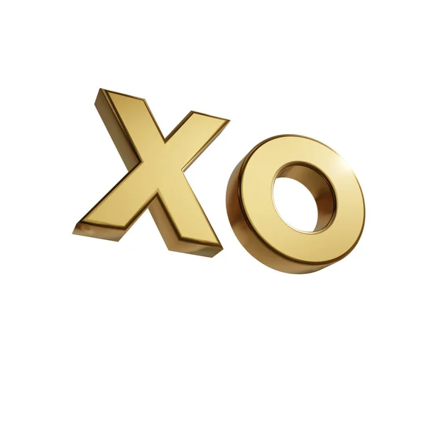 Illustration Golden Alphabet Letter — Stock Photo, Image