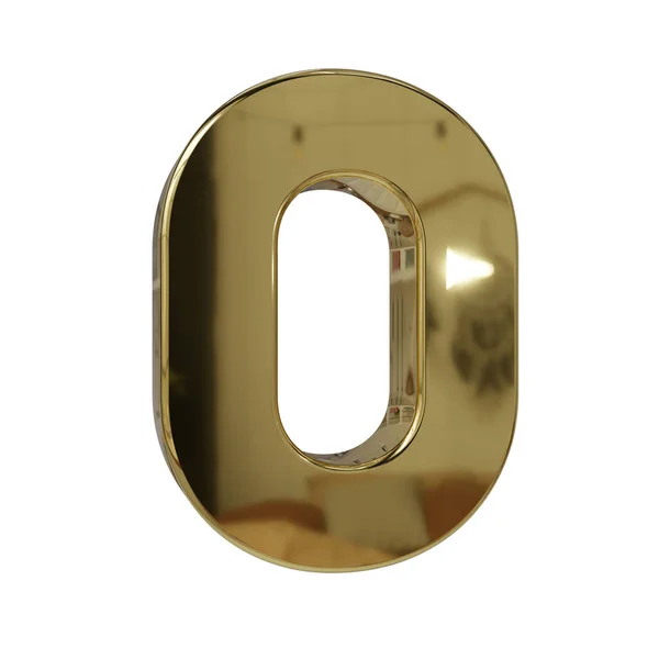 Weergave Van Gouden Alfabet Letter — Stockfoto