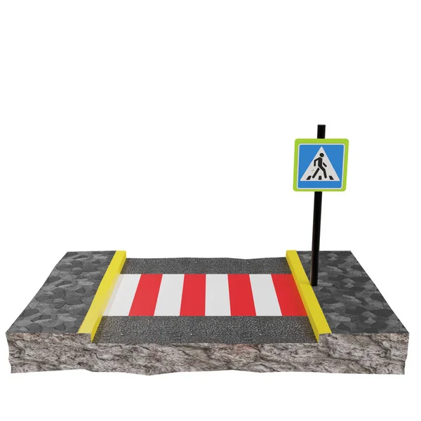 Road Sign Warning Symbol — Stock Photo, Image